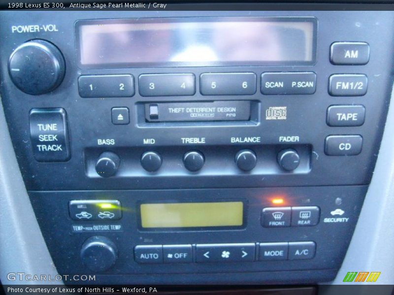 Antique Sage Pearl Metallic / Gray 1998 Lexus ES 300
