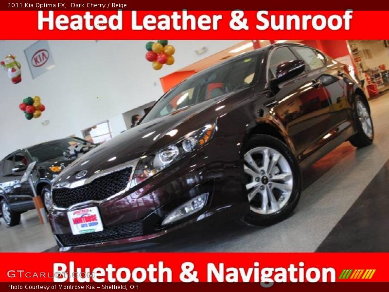 Dark Cherry / Beige 2011 Kia Optima EX