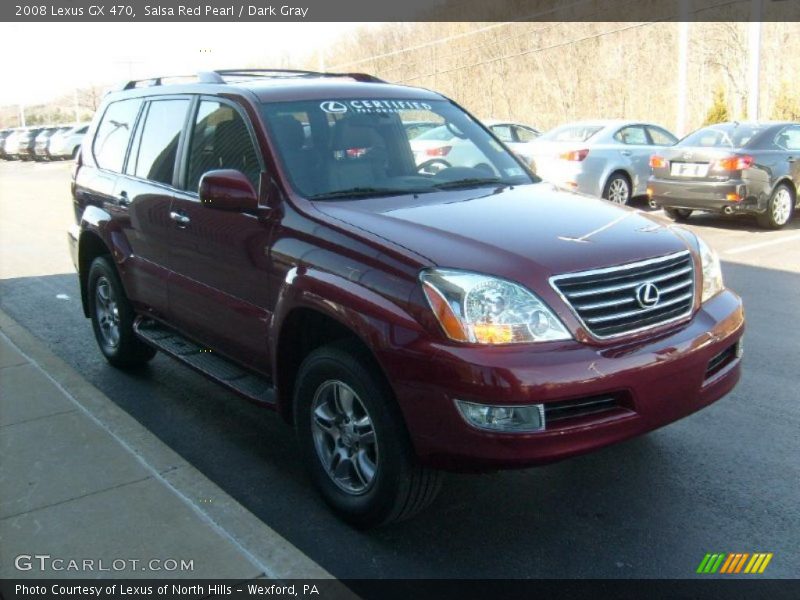 Salsa Red Pearl / Dark Gray 2008 Lexus GX 470