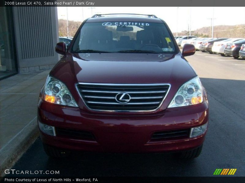 Salsa Red Pearl / Dark Gray 2008 Lexus GX 470