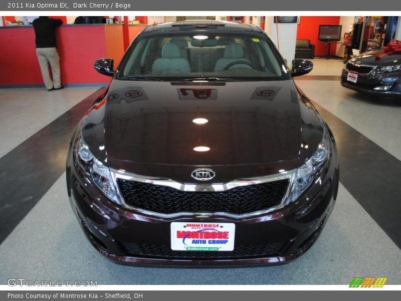 Dark Cherry / Beige 2011 Kia Optima EX