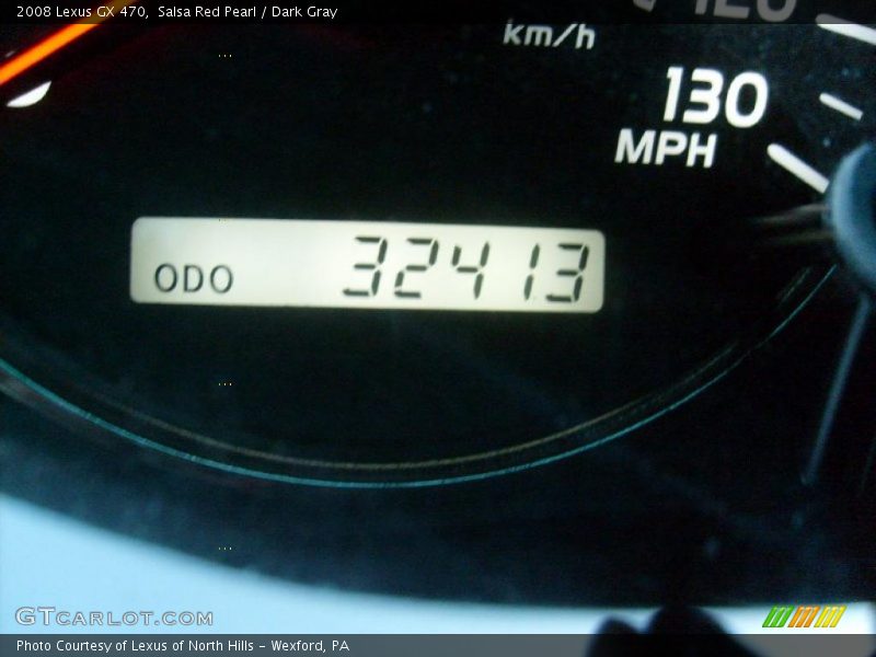 Salsa Red Pearl / Dark Gray 2008 Lexus GX 470