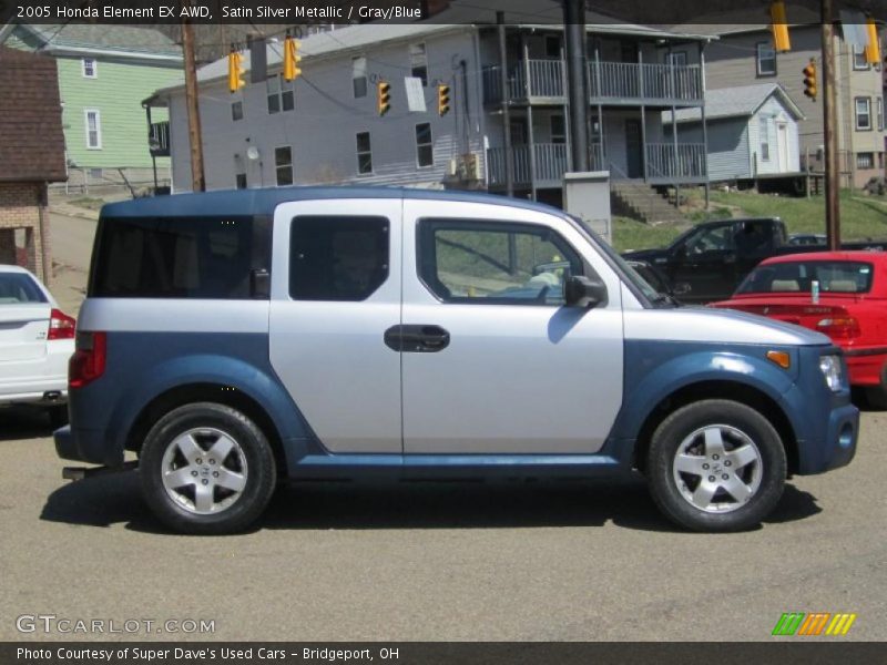 Satin Silver Metallic / Gray/Blue 2005 Honda Element EX AWD