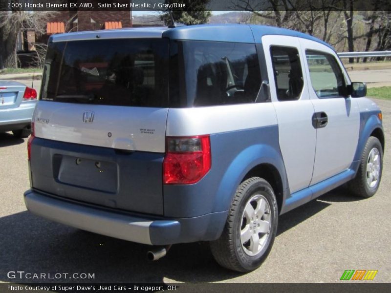 Satin Silver Metallic / Gray/Blue 2005 Honda Element EX AWD