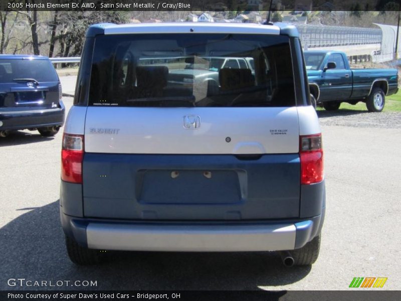 Satin Silver Metallic / Gray/Blue 2005 Honda Element EX AWD