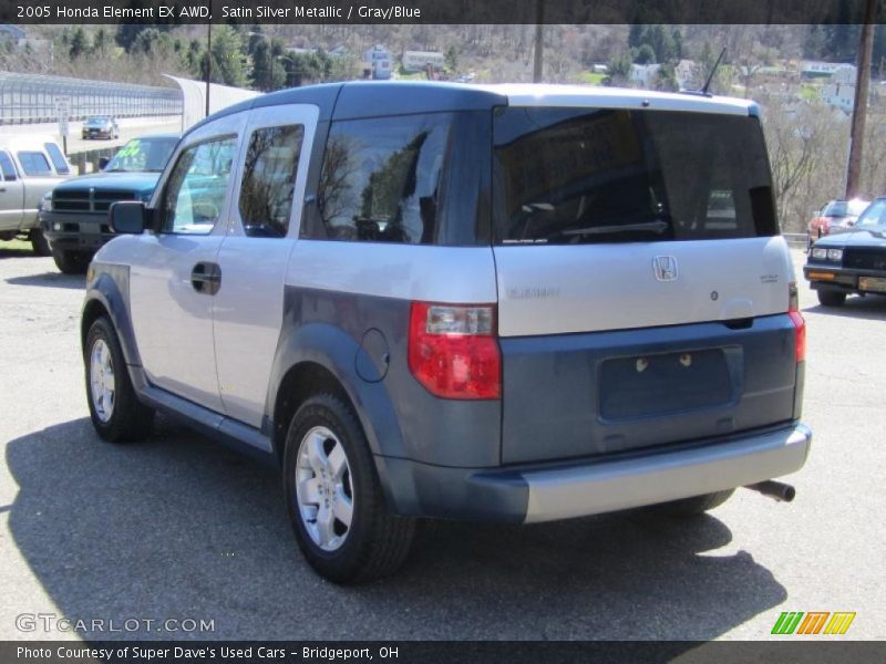 Satin Silver Metallic / Gray/Blue 2005 Honda Element EX AWD