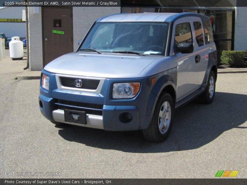 Satin Silver Metallic / Gray/Blue 2005 Honda Element EX AWD