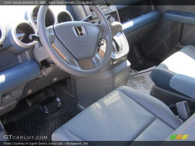 Satin Silver Metallic / Gray/Blue 2005 Honda Element EX AWD