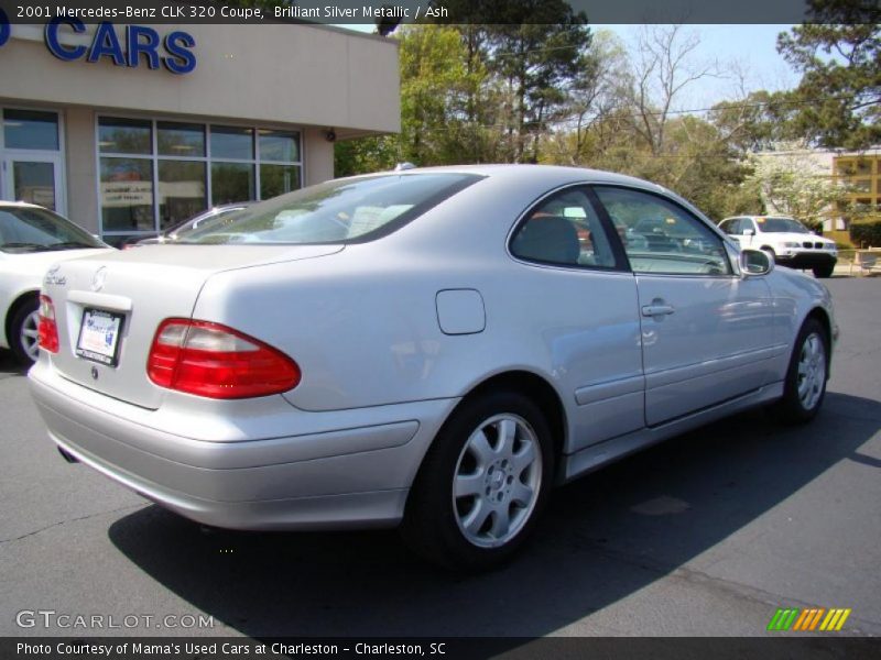 Brilliant Silver Metallic / Ash 2001 Mercedes-Benz CLK 320 Coupe