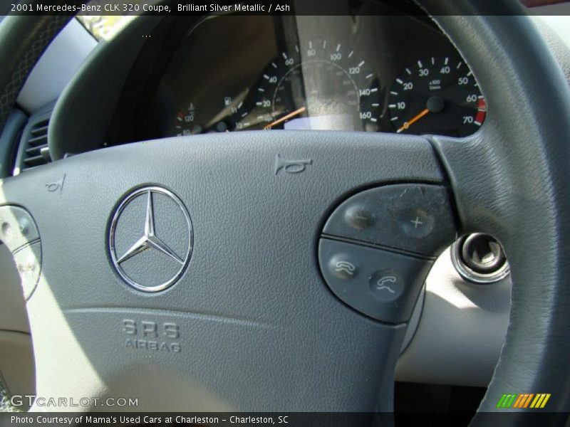 Brilliant Silver Metallic / Ash 2001 Mercedes-Benz CLK 320 Coupe