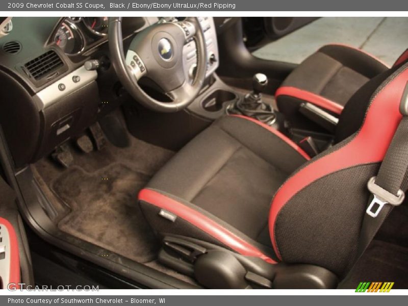  2009 Cobalt SS Coupe Ebony/Ebony UltraLux/Red Pipping Interior