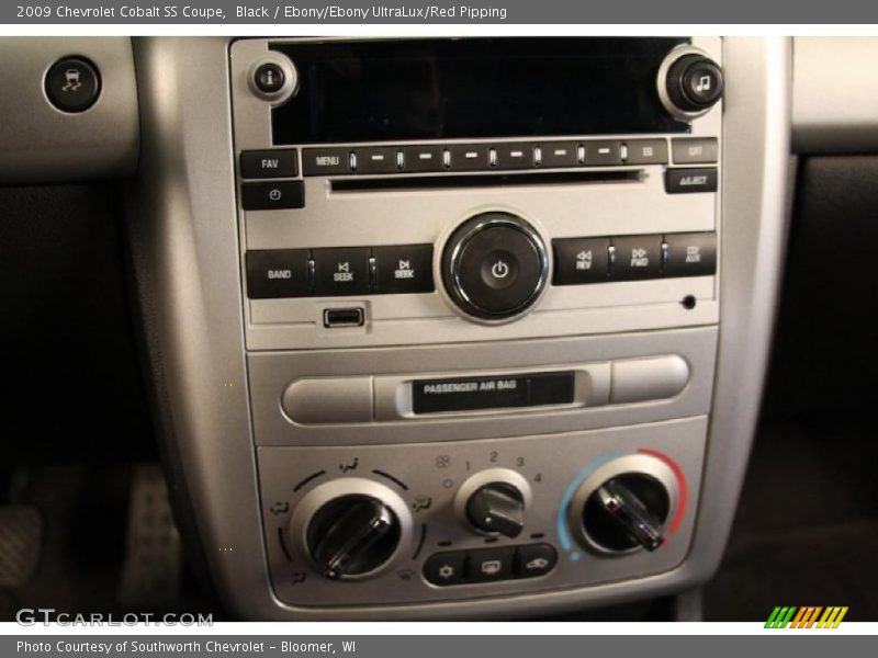 Controls of 2009 Cobalt SS Coupe