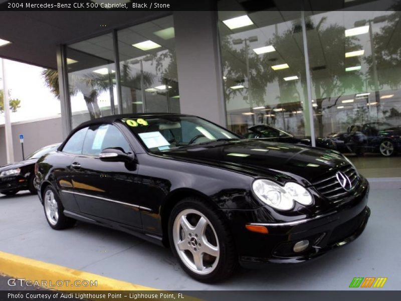 Black / Stone 2004 Mercedes-Benz CLK 500 Cabriolet