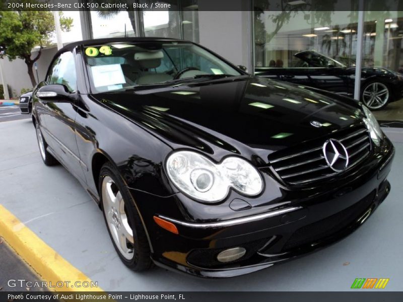 Black / Stone 2004 Mercedes-Benz CLK 500 Cabriolet