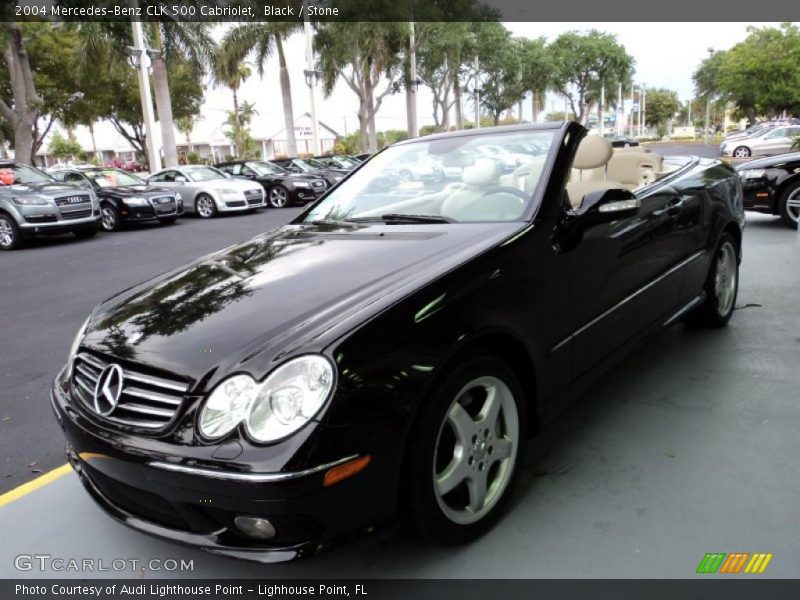 Black / Stone 2004 Mercedes-Benz CLK 500 Cabriolet