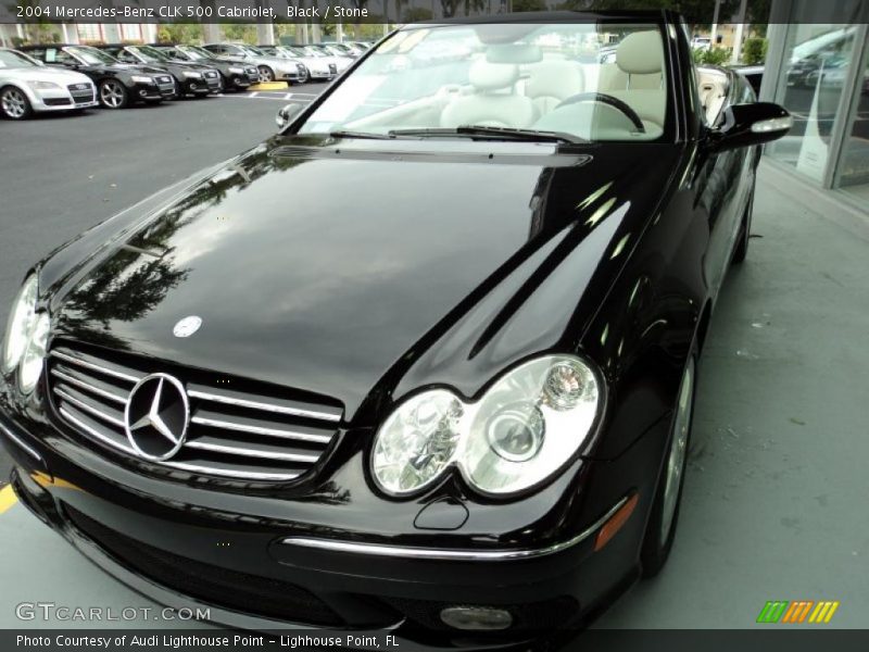 Black / Stone 2004 Mercedes-Benz CLK 500 Cabriolet