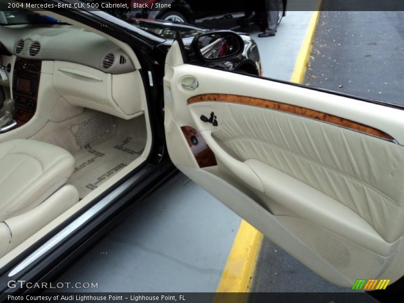 Black / Stone 2004 Mercedes-Benz CLK 500 Cabriolet