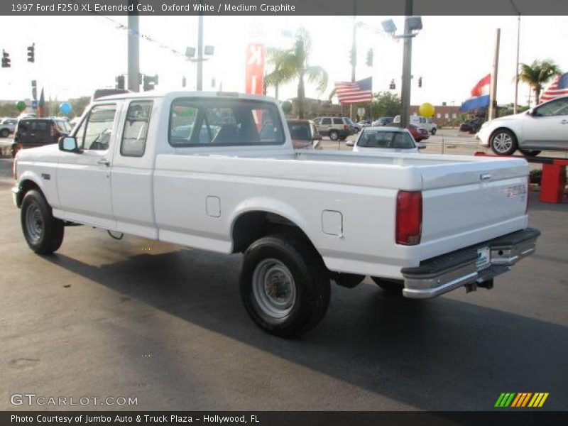 Oxford White / Medium Graphite 1997 Ford F250 XL Extended Cab