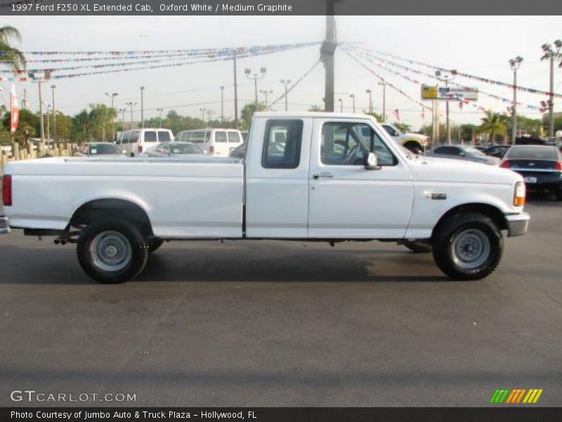 Oxford White / Medium Graphite 1997 Ford F250 XL Extended Cab