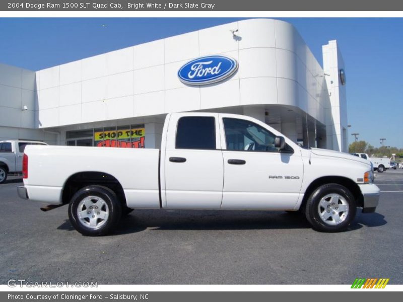 Bright White / Dark Slate Gray 2004 Dodge Ram 1500 SLT Quad Cab