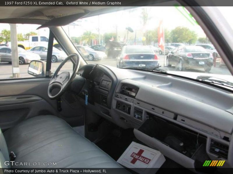 Oxford White / Medium Graphite 1997 Ford F250 XL Extended Cab