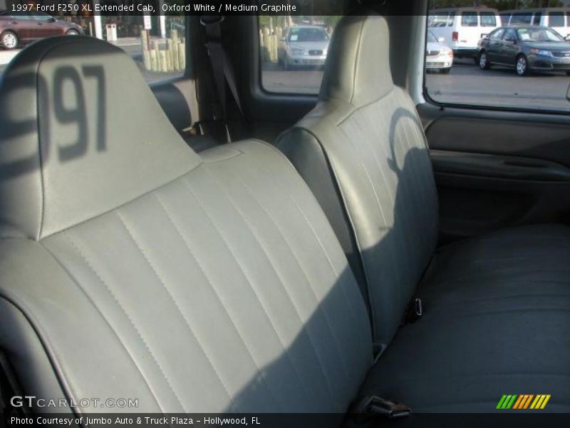 Oxford White / Medium Graphite 1997 Ford F250 XL Extended Cab
