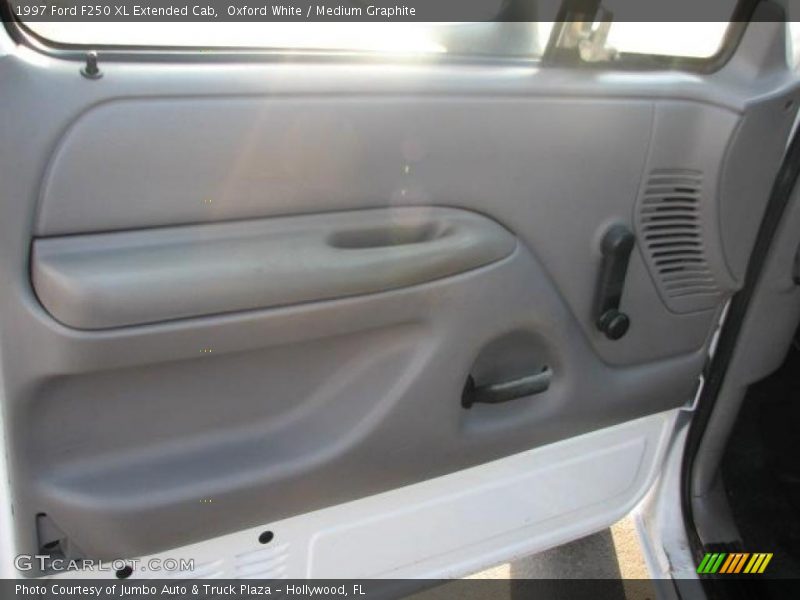 Oxford White / Medium Graphite 1997 Ford F250 XL Extended Cab