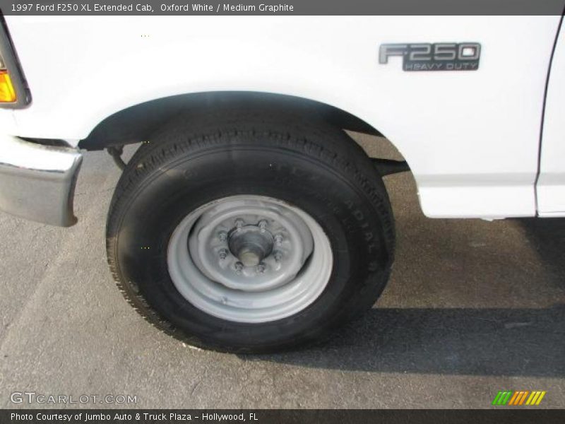 Oxford White / Medium Graphite 1997 Ford F250 XL Extended Cab