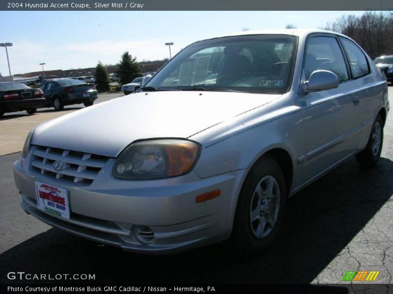 Silver Mist / Gray 2004 Hyundai Accent Coupe