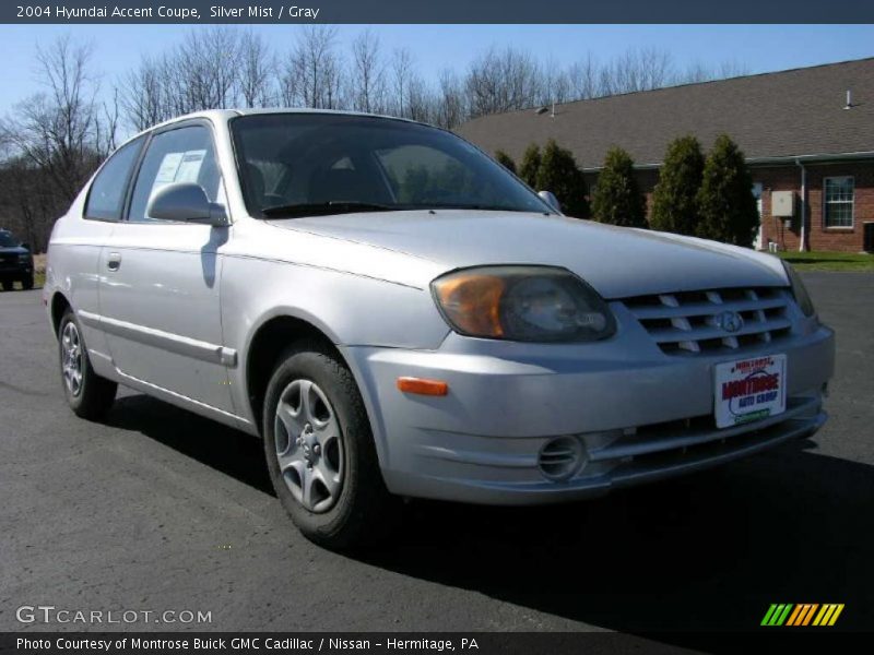 Silver Mist / Gray 2004 Hyundai Accent Coupe