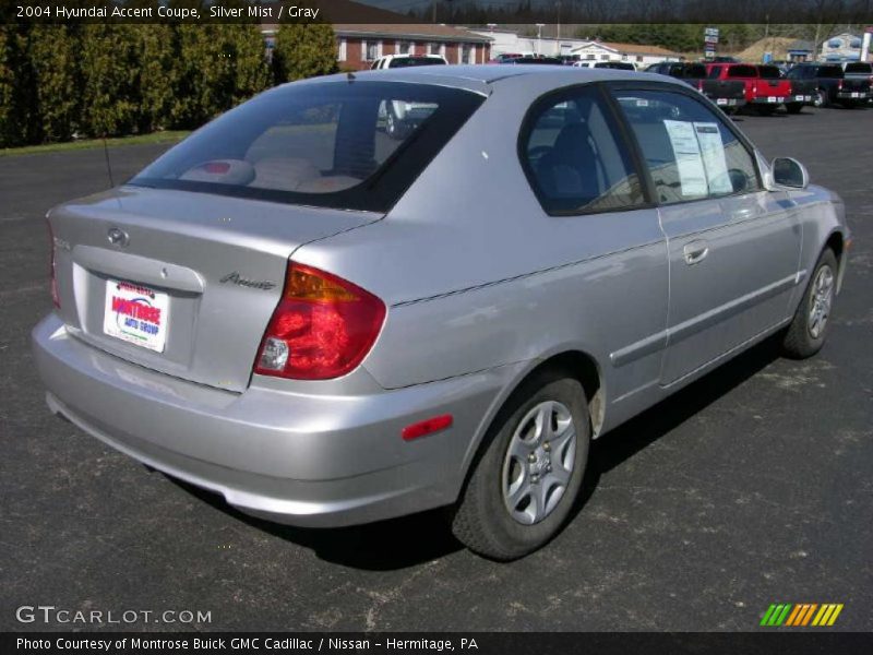 Silver Mist / Gray 2004 Hyundai Accent Coupe