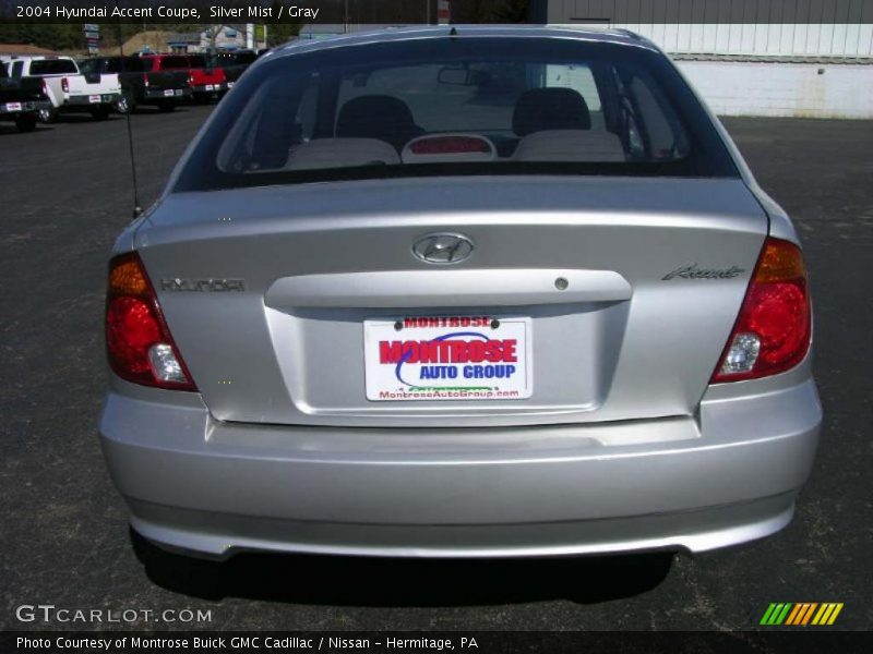Silver Mist / Gray 2004 Hyundai Accent Coupe