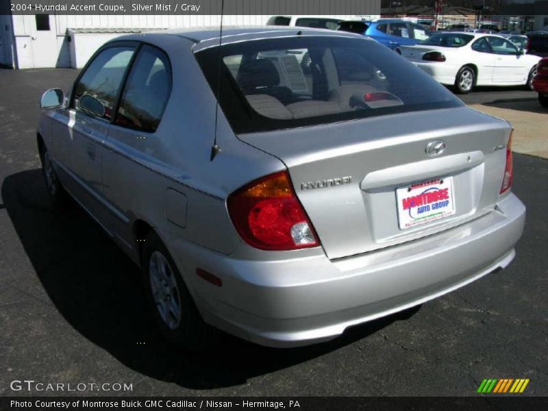 Silver Mist / Gray 2004 Hyundai Accent Coupe