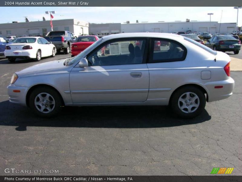 Silver Mist / Gray 2004 Hyundai Accent Coupe