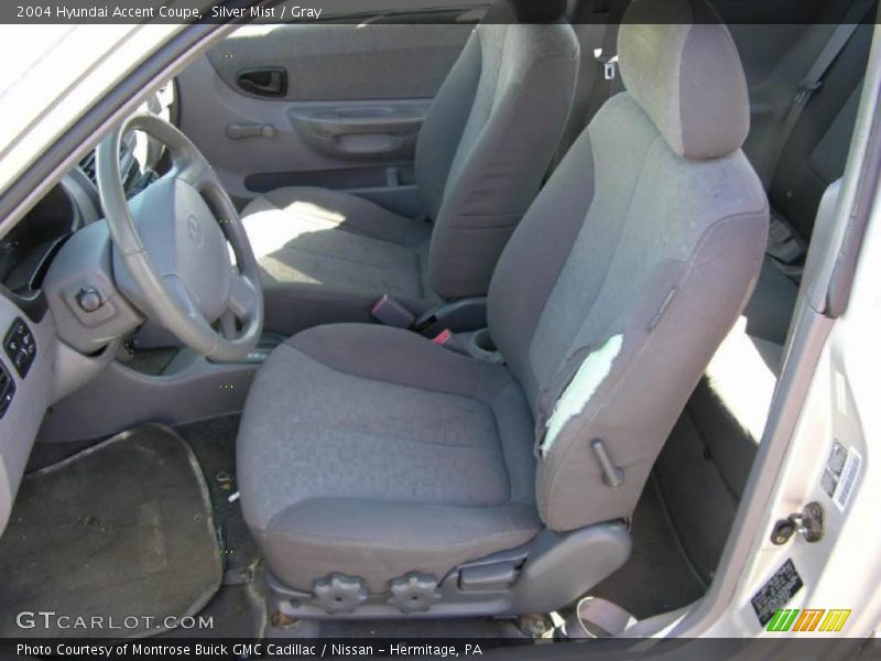 Silver Mist / Gray 2004 Hyundai Accent Coupe