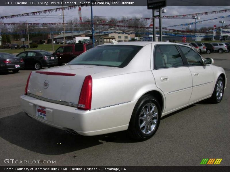 White Diamond Tri-coat / Titanium/Dark Titanium 2010 Cadillac DTS Luxury