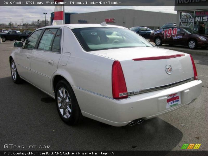 White Diamond Tri-coat / Titanium/Dark Titanium 2010 Cadillac DTS Luxury