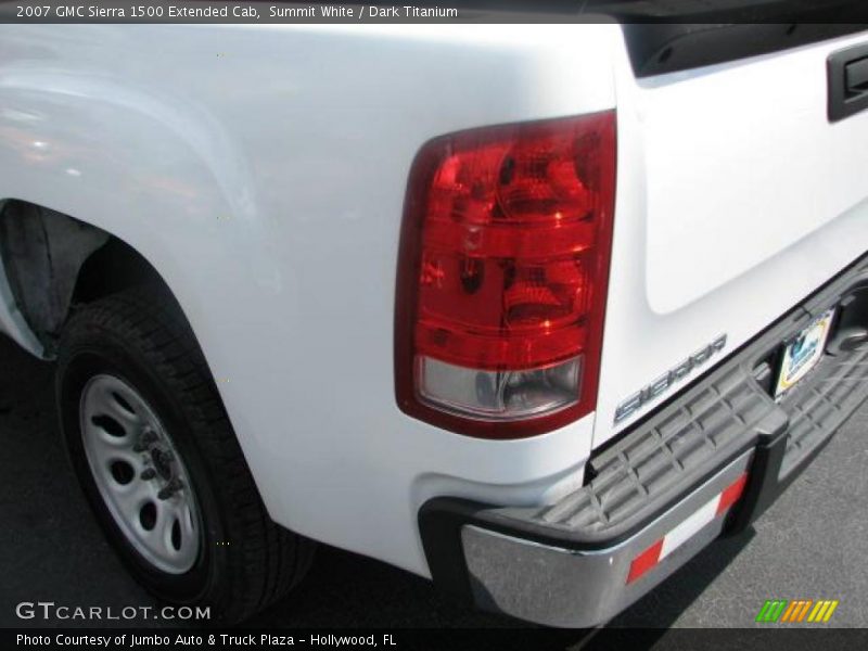 Summit White / Dark Titanium 2007 GMC Sierra 1500 Extended Cab