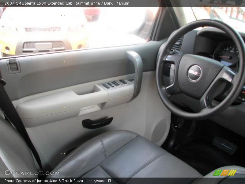 Summit White / Dark Titanium 2007 GMC Sierra 1500 Extended Cab