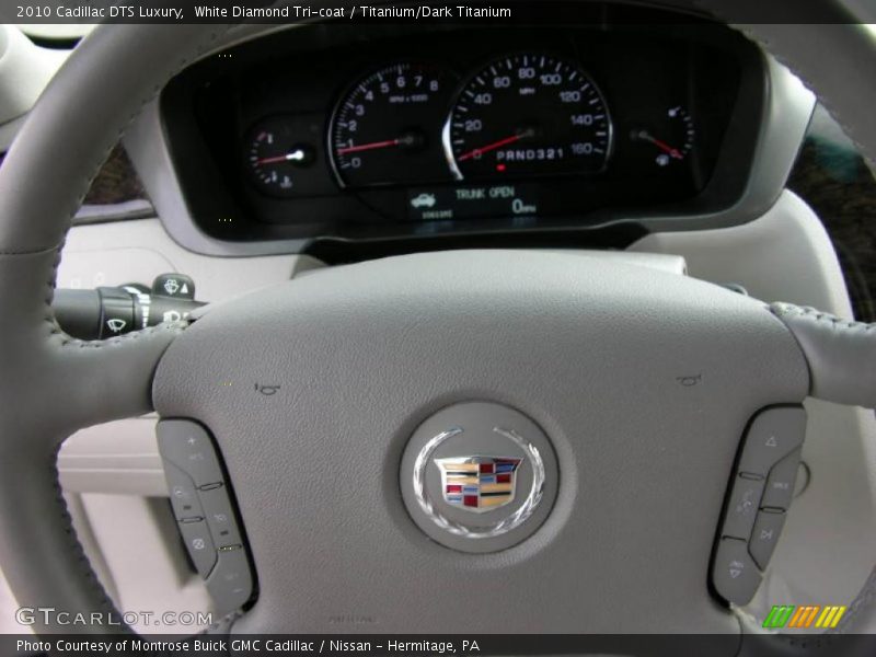 White Diamond Tri-coat / Titanium/Dark Titanium 2010 Cadillac DTS Luxury
