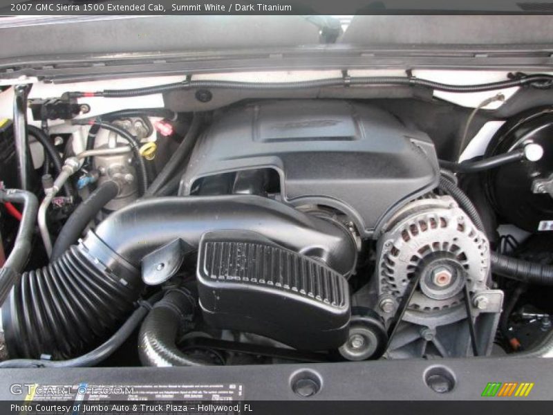 Summit White / Dark Titanium 2007 GMC Sierra 1500 Extended Cab