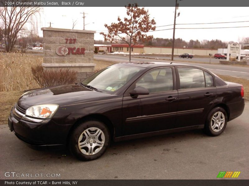 Black / Gray 2004 Chevrolet Malibu Sedan