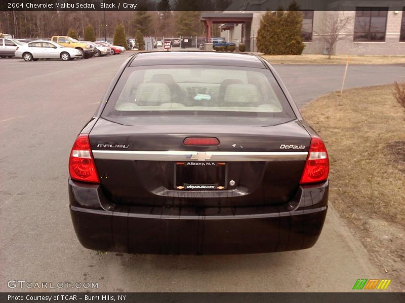 Black / Gray 2004 Chevrolet Malibu Sedan