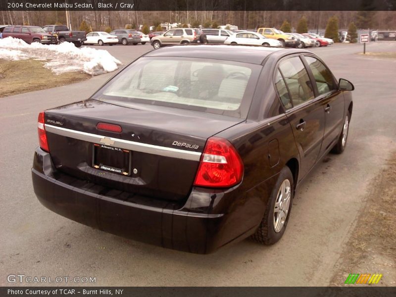 Black / Gray 2004 Chevrolet Malibu Sedan