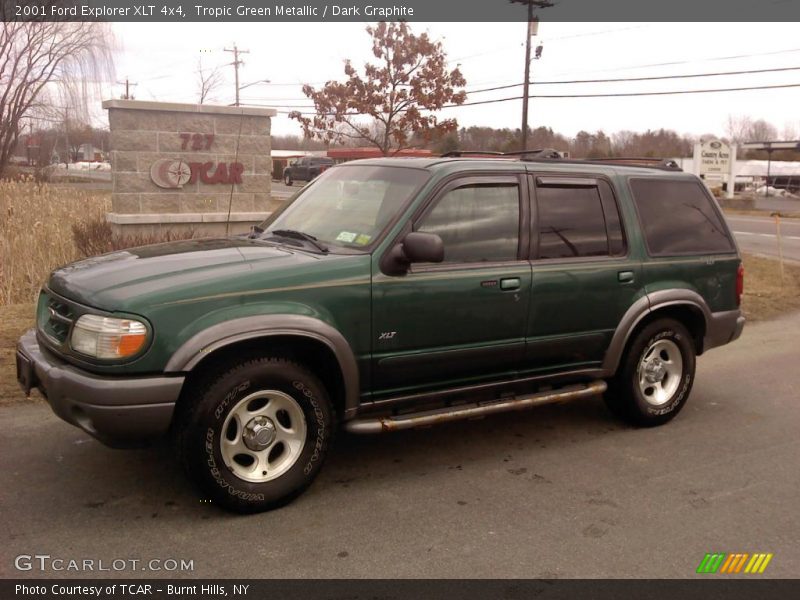 Tropic Green Metallic / Dark Graphite 2001 Ford Explorer XLT 4x4