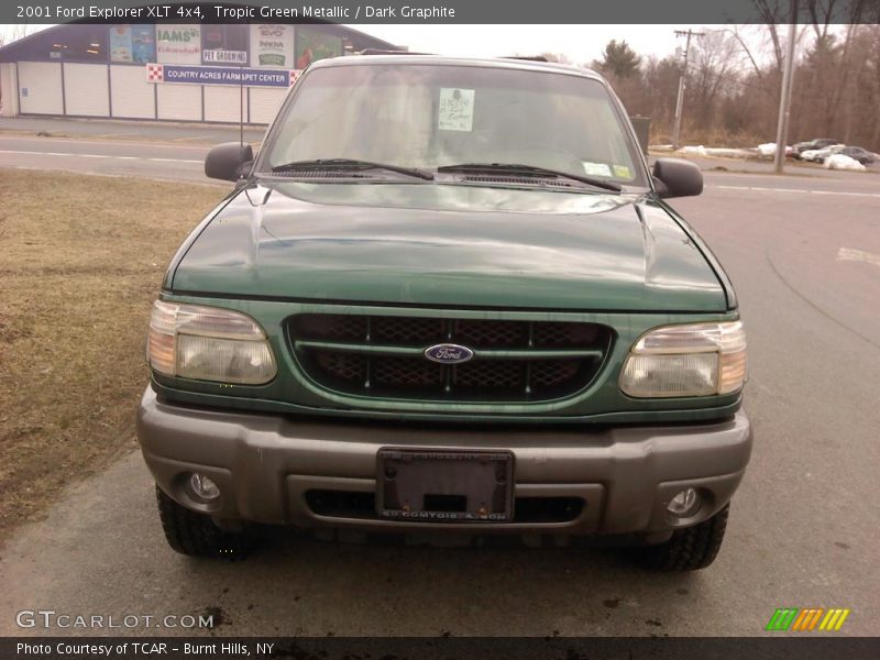 Tropic Green Metallic / Dark Graphite 2001 Ford Explorer XLT 4x4