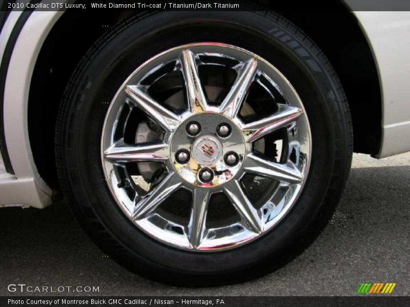 White Diamond Tri-coat / Titanium/Dark Titanium 2010 Cadillac DTS Luxury