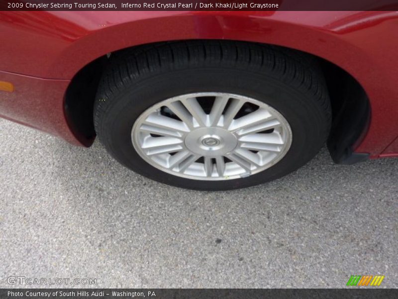 Inferno Red Crystal Pearl / Dark Khaki/Light Graystone 2009 Chrysler Sebring Touring Sedan