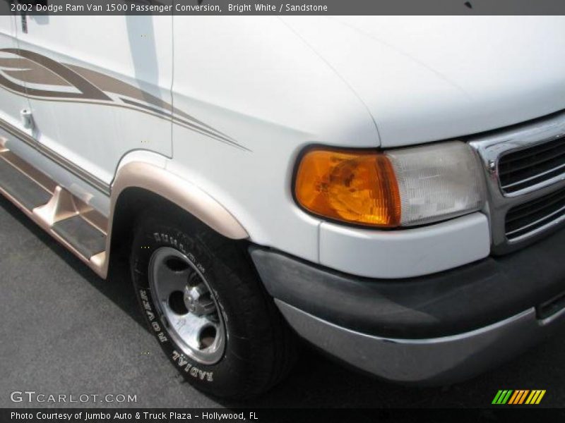 Bright White / Sandstone 2002 Dodge Ram Van 1500 Passenger Conversion