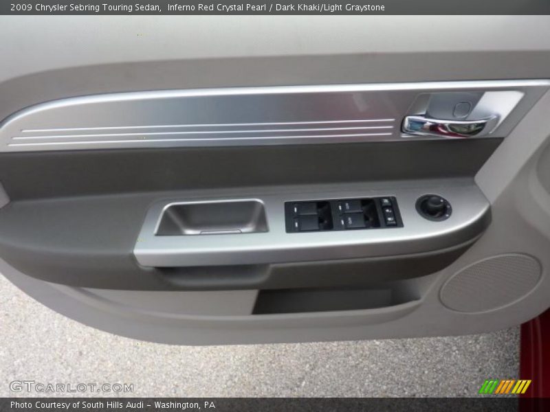 Inferno Red Crystal Pearl / Dark Khaki/Light Graystone 2009 Chrysler Sebring Touring Sedan